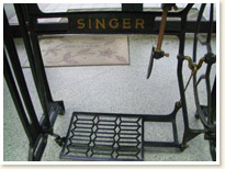 SINGER職業用ミシン188U Blue Champion足踏みテーブルタイプ