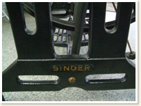 SINGER職業用ミシン188U Blue Champion足踏みテーブルタイプ