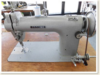 JANOME 1本針本縫い職業用ミシン 763 足踏みテーブルタイプ