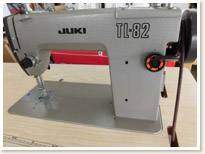 名機 JUKI 1本針本縫い職業用ミシン TL-82 足踏みテーブルタイプ