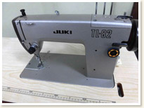 名機　JUKI　1本針本縫い職業用ミシン　TL-82　モーターテーブルタイプ